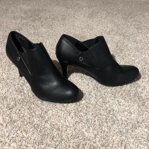 Black ankle booties